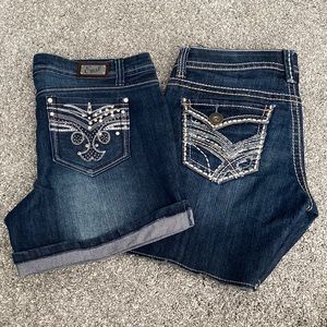 Lot of 2 Jean shorts size 7/8 and 5